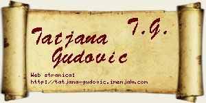 Tatjana Gudović vizit kartica